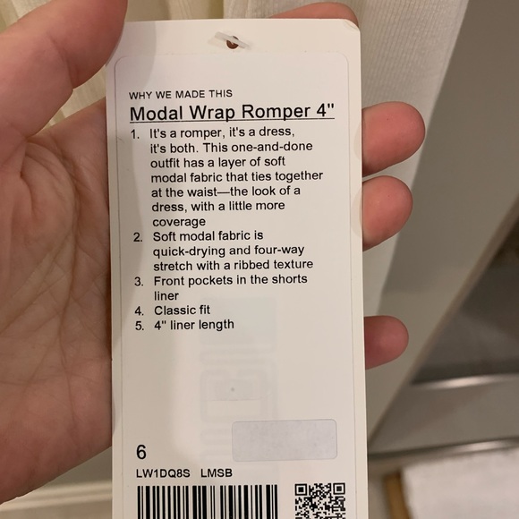 Lululemon modal wrap romper nwt 6 - Picture 6 of 7